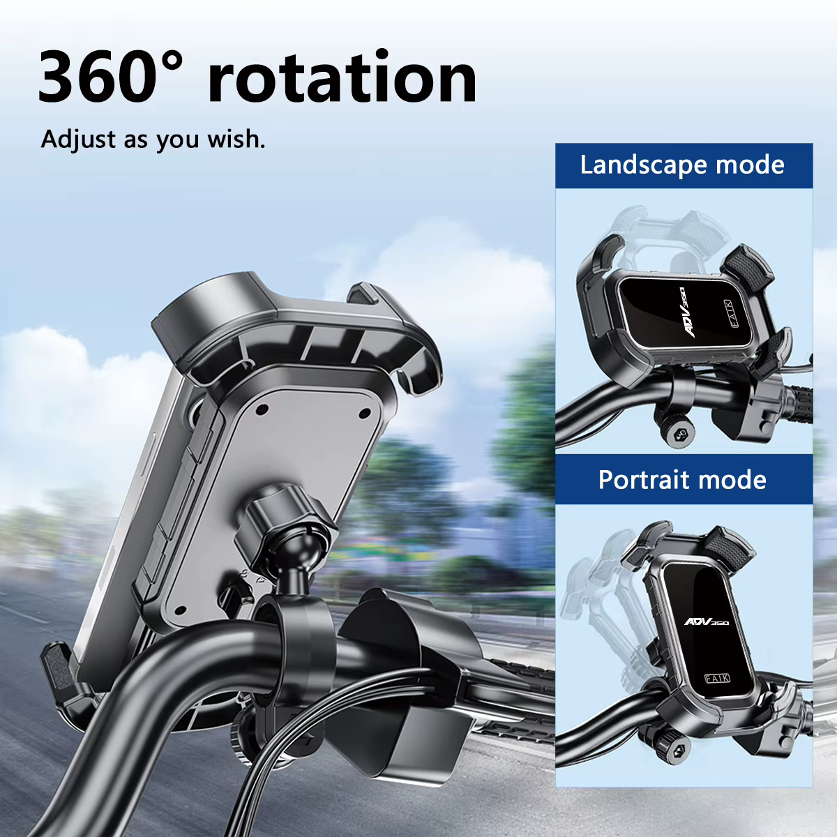 Support de téléphone portable pour guidon de moto HONDA ADV350 ADV 350