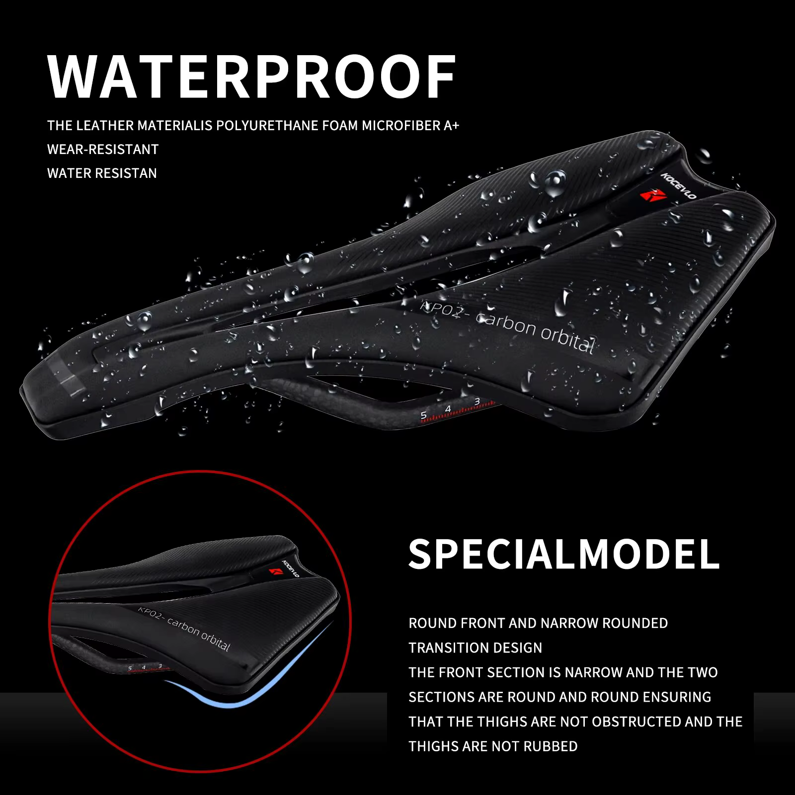 Selle Ultralégère en Carbone 143