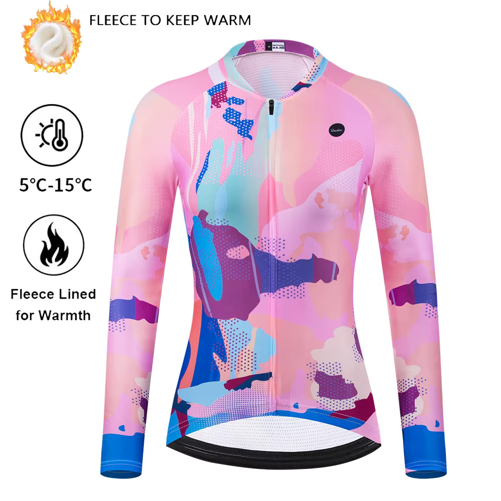 Veste de cyclisme doublée polaire pour femme