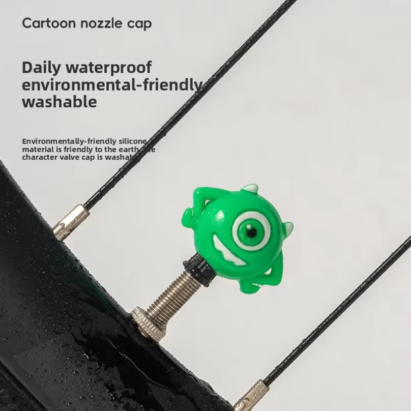 Capuchons de valve de vélo mignons en forme de dessin animé pour vélos de route et VTT