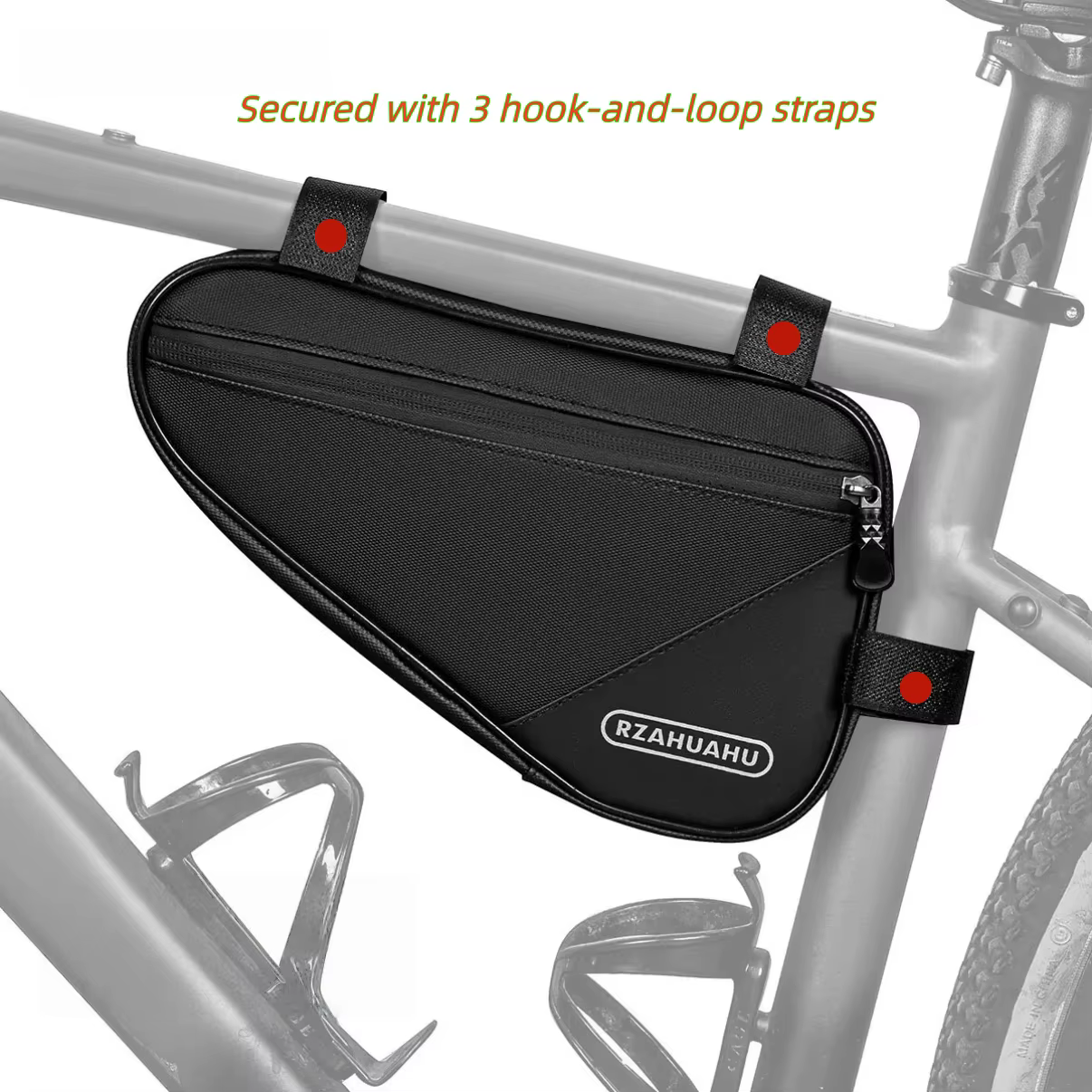 Sac de cadre triangulaire pour vélo – Pochette de rangement pour tube supérieur