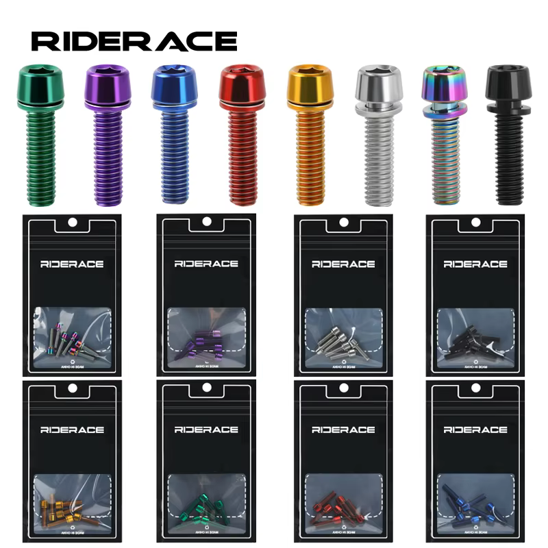 Boulon de tige de vélo coloré M5 * 18mm