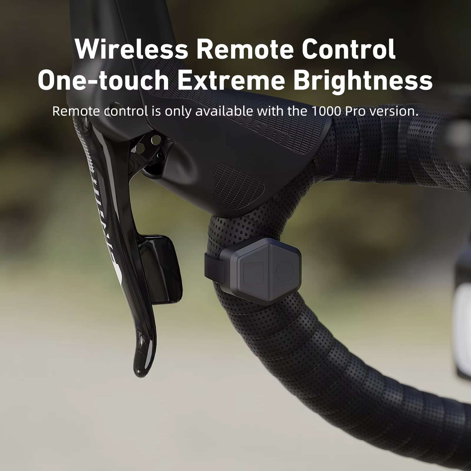 CYCLAMI phare de vélo CYC 1000 Lumen GoPro suspendu Ultra lumineux sans fil à distance coupe de ligne lampe avant