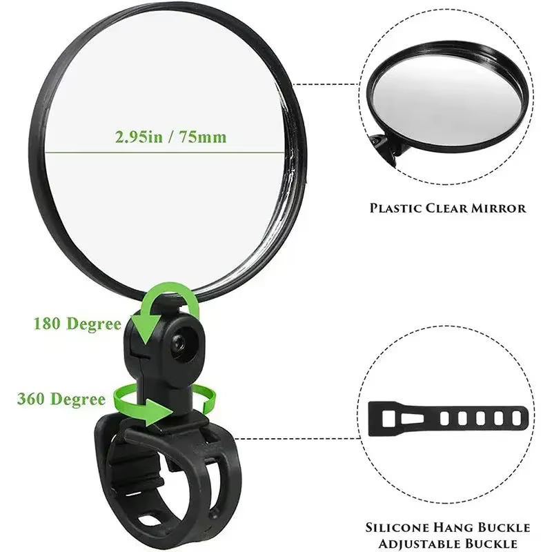 1PC rétroviseur de vélo Scooter électrique