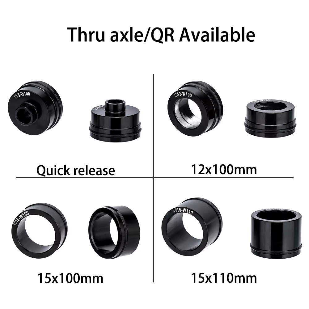 Support de fourche QR à travers l'axe