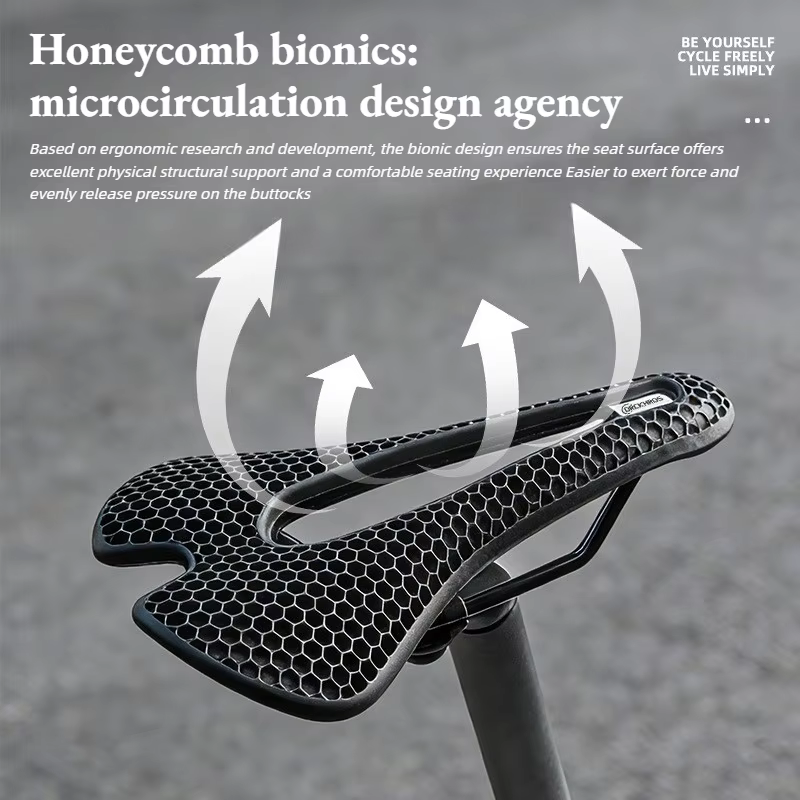 Selle de vélo en nid d'abeille imprimée en 3D