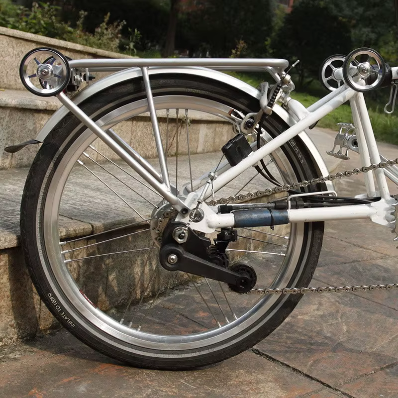 Porte-bagages arrière de vélo pliant pour brompton 3sixy