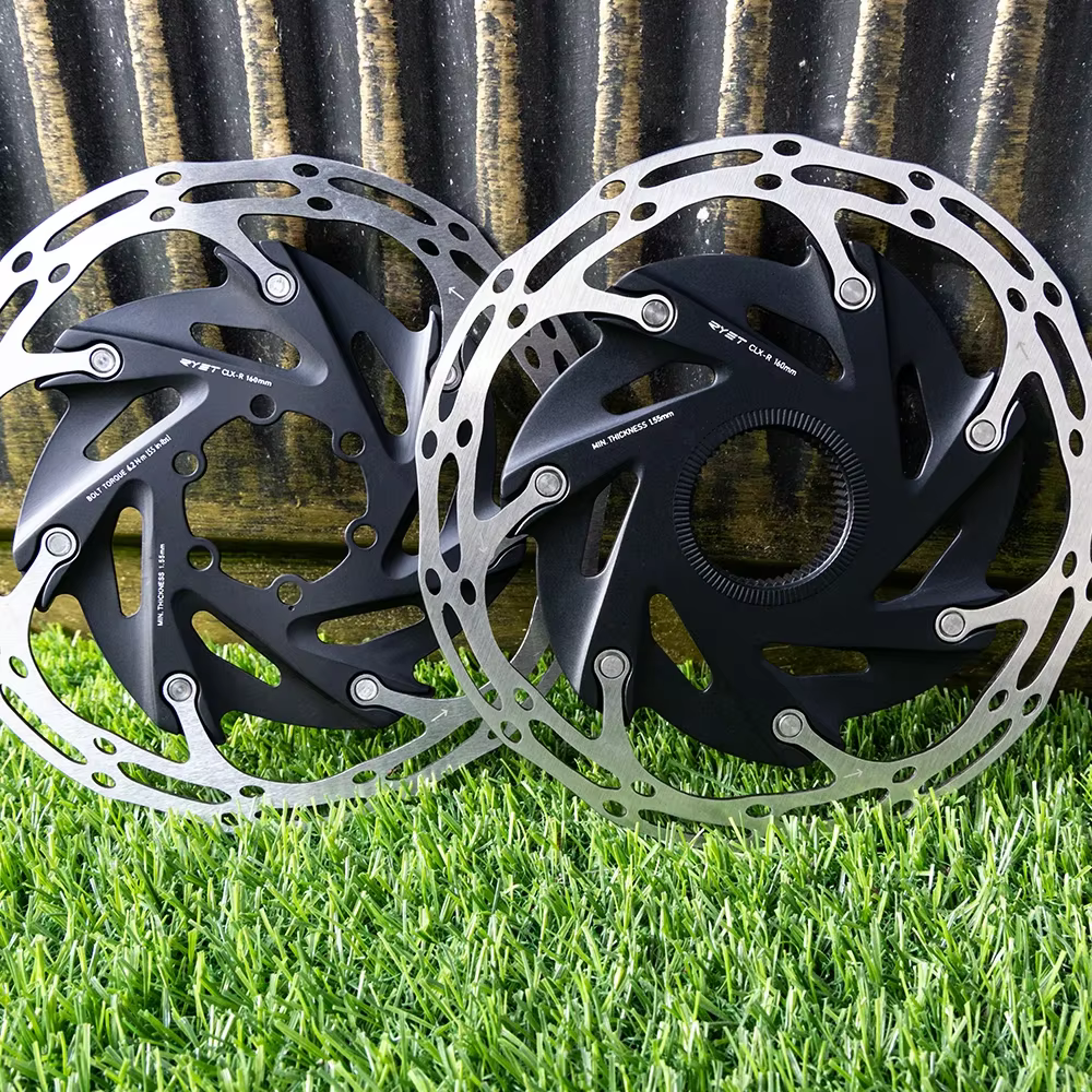 RYET Rotors de frein de vélo 140mm/160mm 6 boulons et verrouillage central