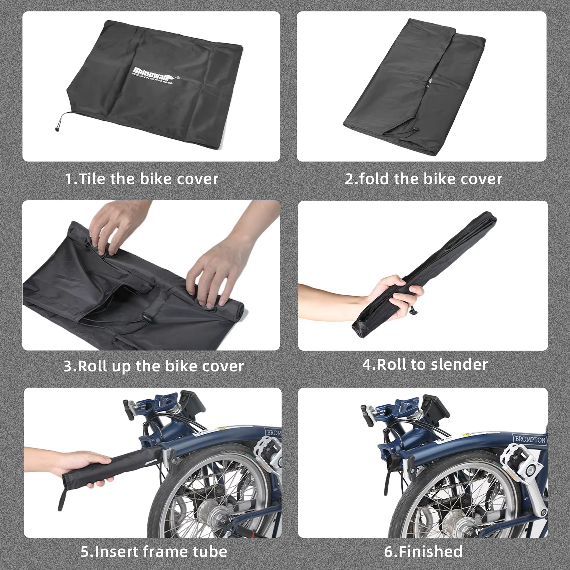 Bal inowalk-Juste de sac de vélo pliante pour Bromsilice