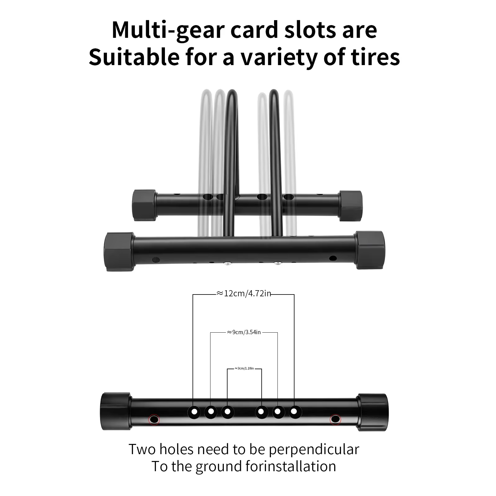Support de stationnement vertical TOSUOD pour vélos, réglable, antidérapant, en acier à haute teneur en carbone, accessoires de vélo