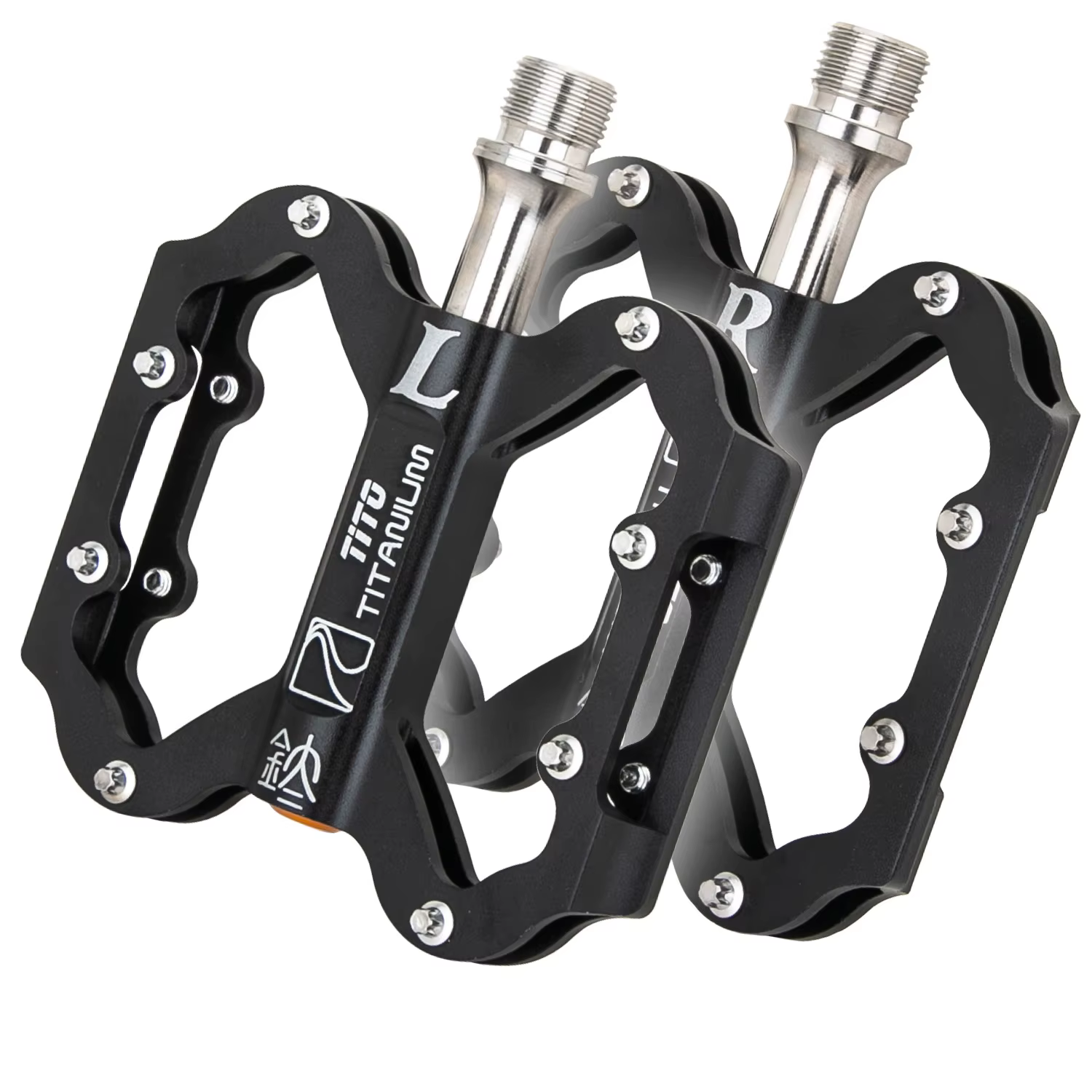Pédale de vélo ultralégère en titane TiTo