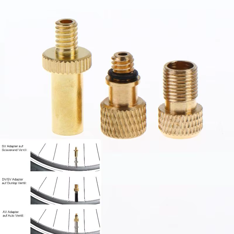 Adaptateur universel de valve de vélo en laiton