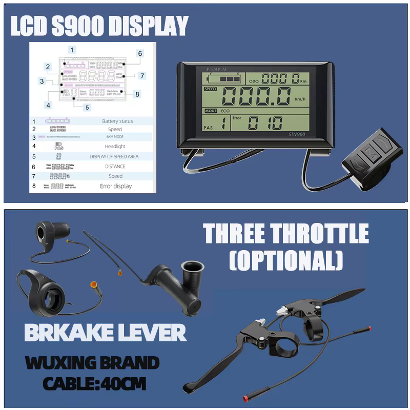 Kit de conversion de vélo électrique avec batterie au lithium IER 24AH