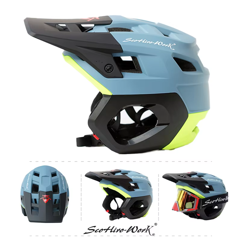 Casque de vélo de montagne ultraléger demi-visage 3/4