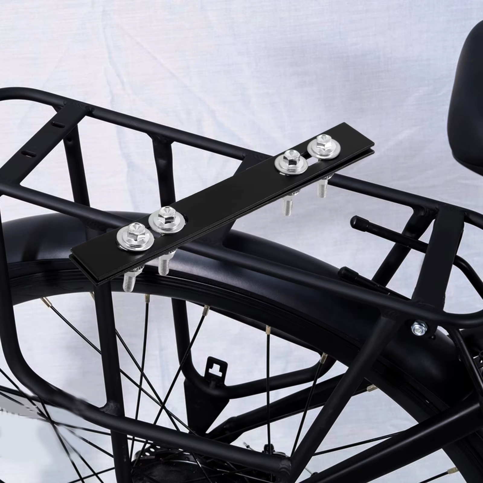 Lot de 2 supports de fixation pour porte-bagages arrière de vélo électrique