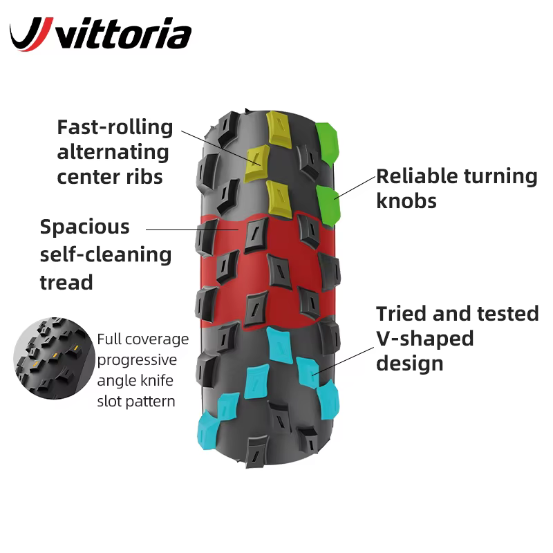 Vittoria Barzo / Mezcal pneu Tubeless de vélo 29x 2.1 / 2.25 / 2.35