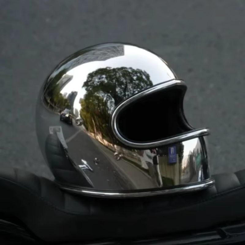 Casque de Moto Vintage japon Tech casques intégraux en fibre de verre Casco