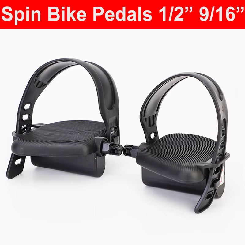 2 pièces pédales de vélo de rotation 9/16 pouces antidérapant 1/2