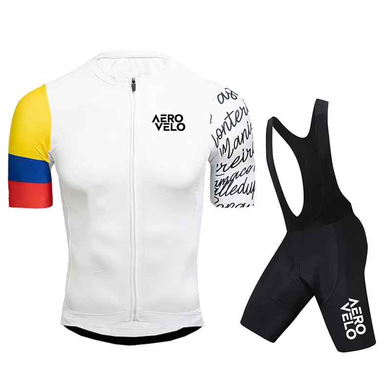 Ensemble Maillot Manches Courtes et Cuissard Cycliste Homme 2026 AERO VELO – Tenue de Cyclisme d'Été