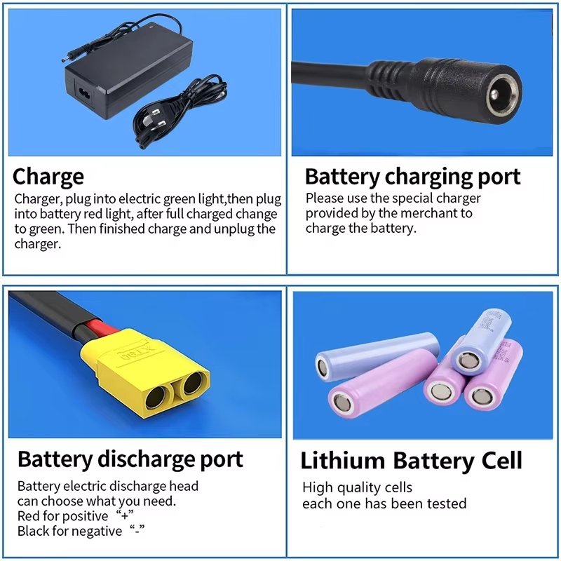 Batterie de vélo électrique 36V 10Ah 15Ah 20Ah 25Ah 35Ah 30Ah 500W