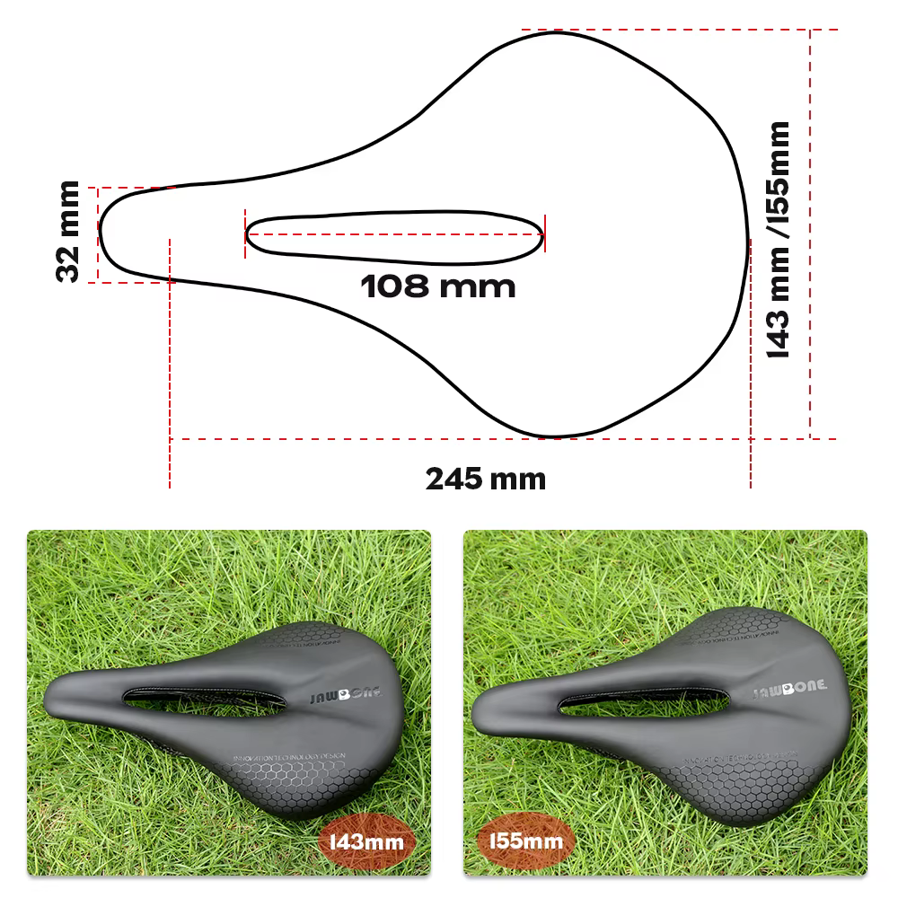 Selle de vélo entièrement en carbone