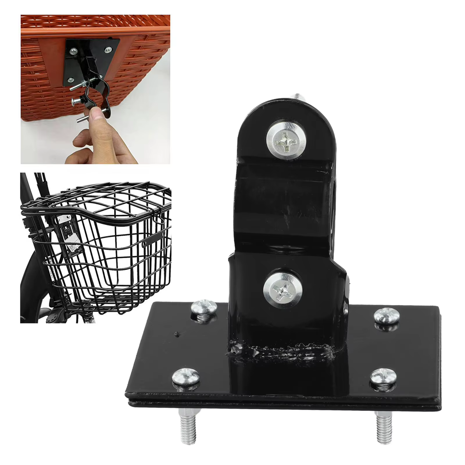 Support de fixation pour panier de vélo