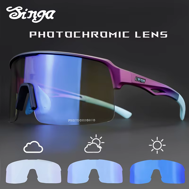 Lunettes de soleil photochromiques pour le cyclisme