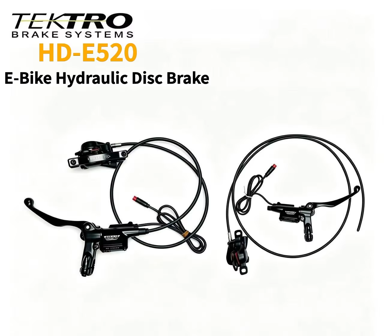 Frein hydraulique TEKTRO HD-E520 pour vélo électrique, frein à disque à huile à 2 pistons avec capteur de coupure de frein pour VTT électrique