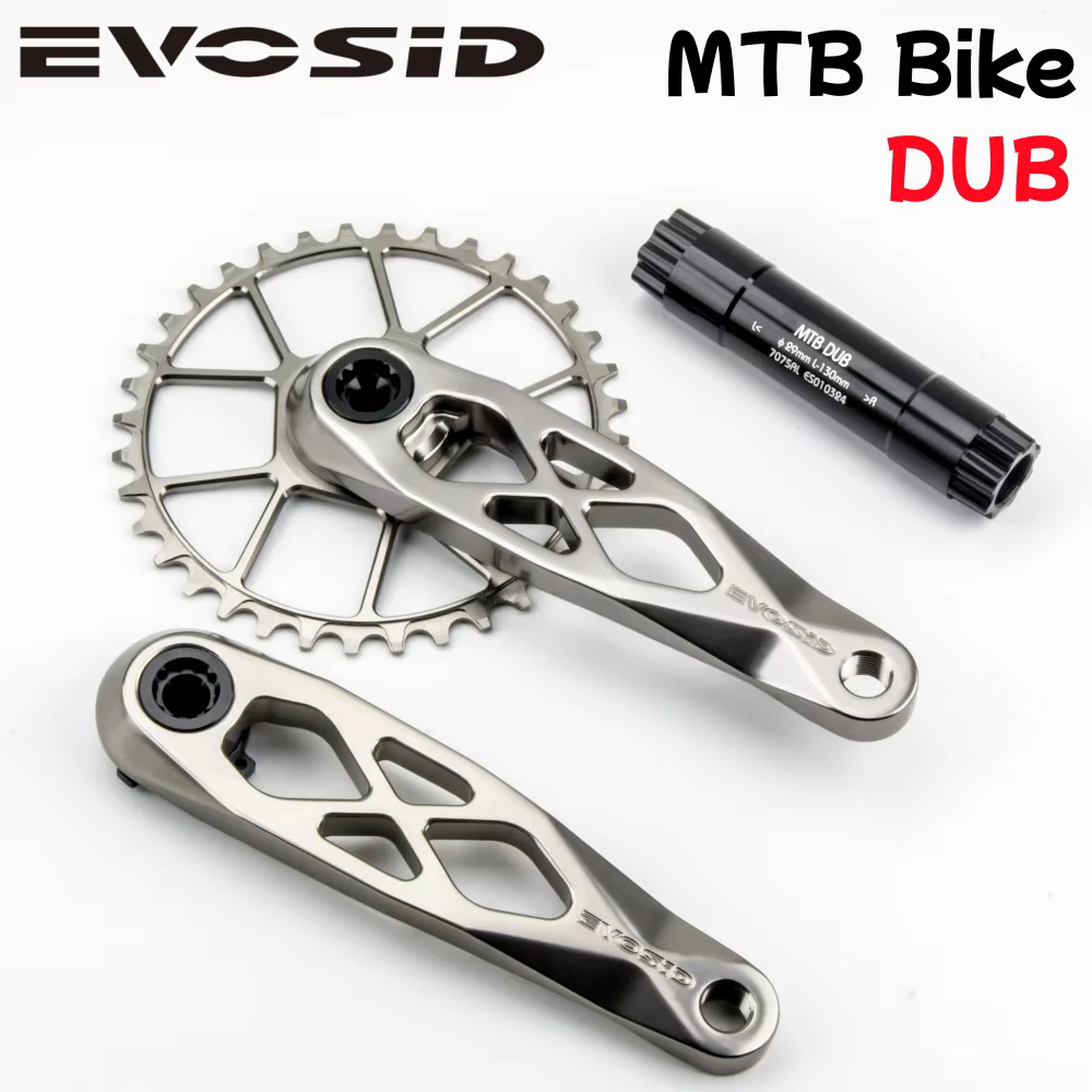 EVOSID manivelle de vélo vtt ultralégère 165mm axe DUB 29mm pédalier