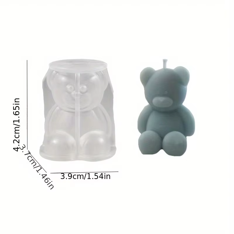Moule à ours en silicone parfumé ci-après les, cadre de Regina et compte en résine, moule en forme d'animal mignon pour la décoration intérieure, aromathérapie