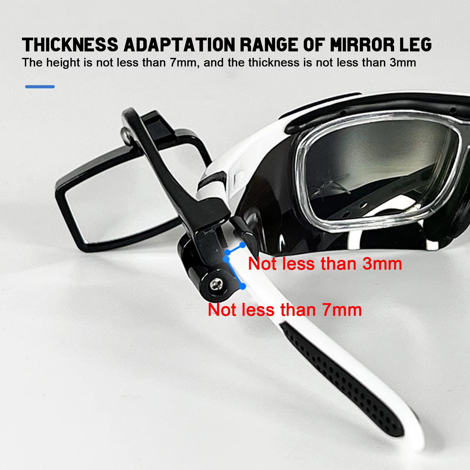 Lunettes de vue arrière de vélo