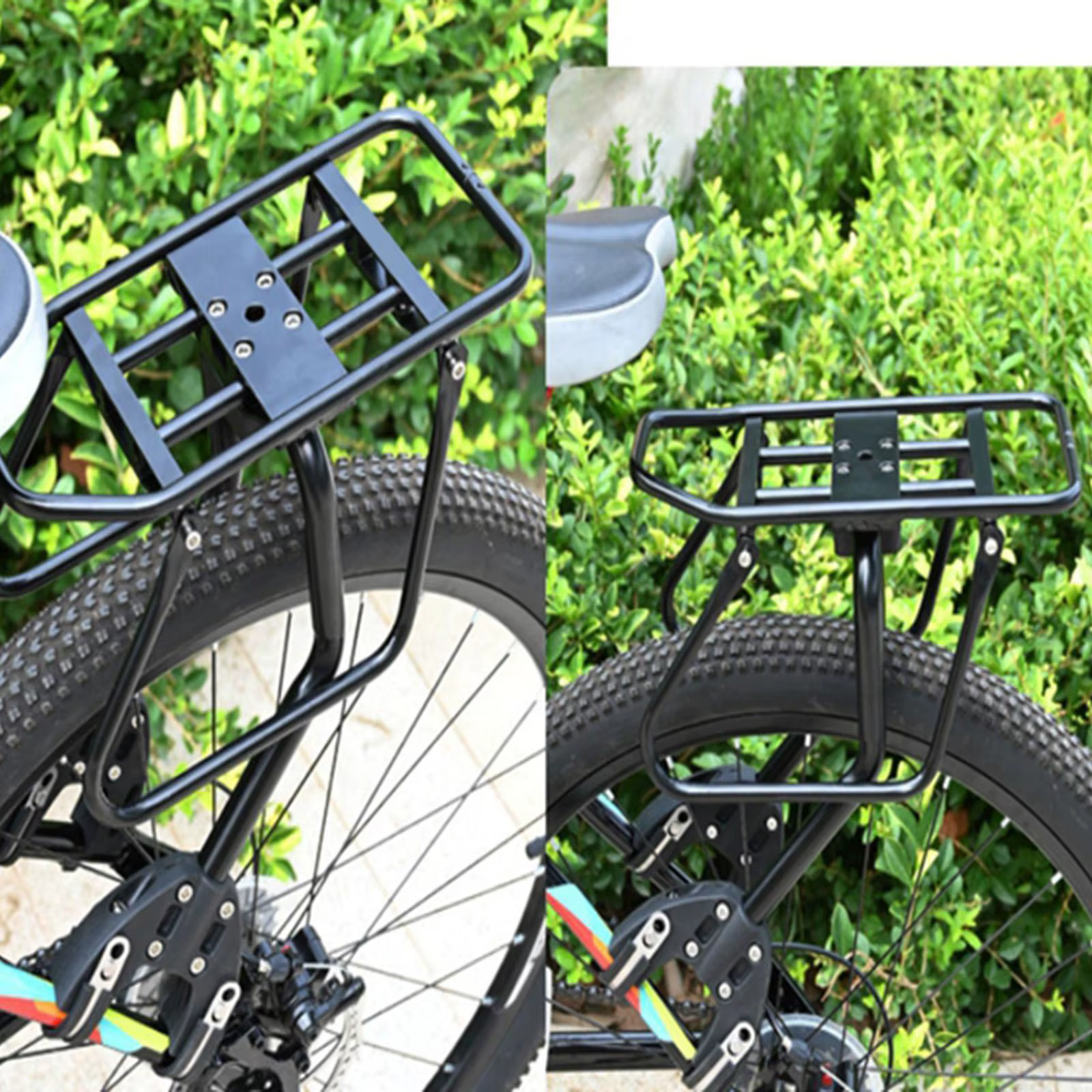 Porte-bagages arrière de vélo robuste en alliage d'aluminium