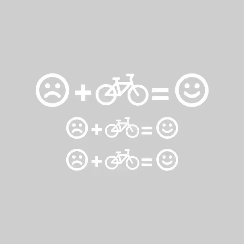 1 ensemble d'autocollants décoratifs pour vélo