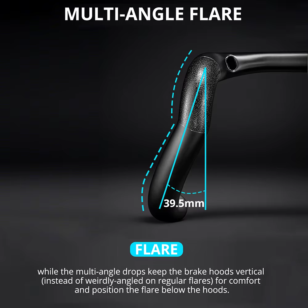 BERIJIE – guidon Aero gravier entièrement en carbone