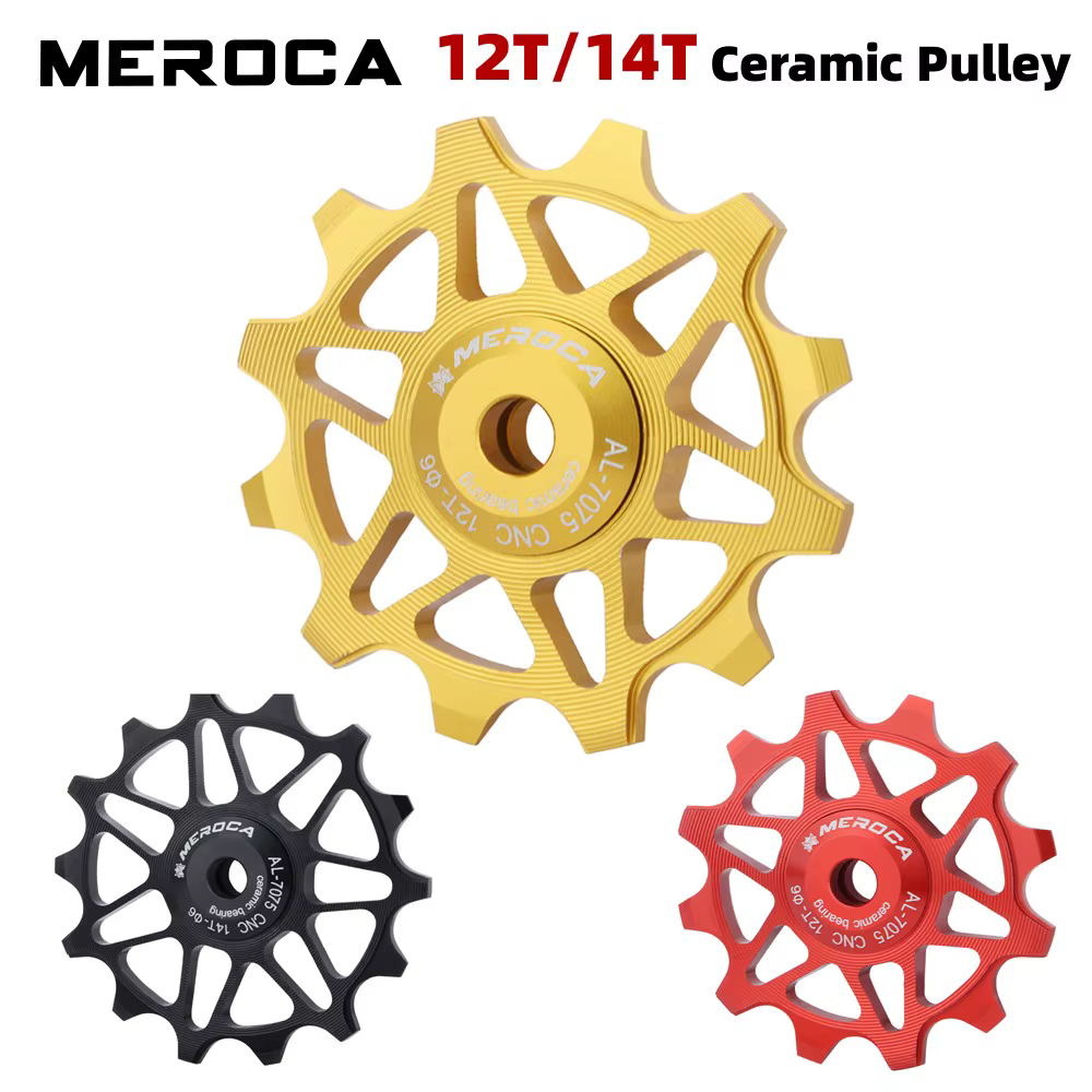 MEROCA poulies en céramique 12/14T dérailleur de vélo 9v 10v 11v