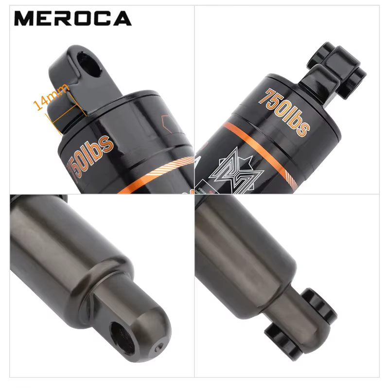 Amortisseur arrière de vélo MEROCA 125/150/165/190 mm, amortisseur à ressort à huile pour VTT