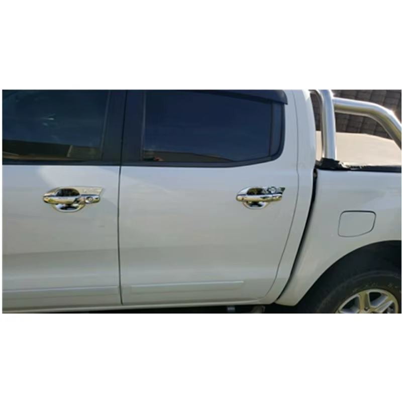 Couvercle de bol de poignée de porte en plastique chromé noir, accessoires pour Ford Ranger T6 2011 2013 2016 2017 2018 2019 2020 2021