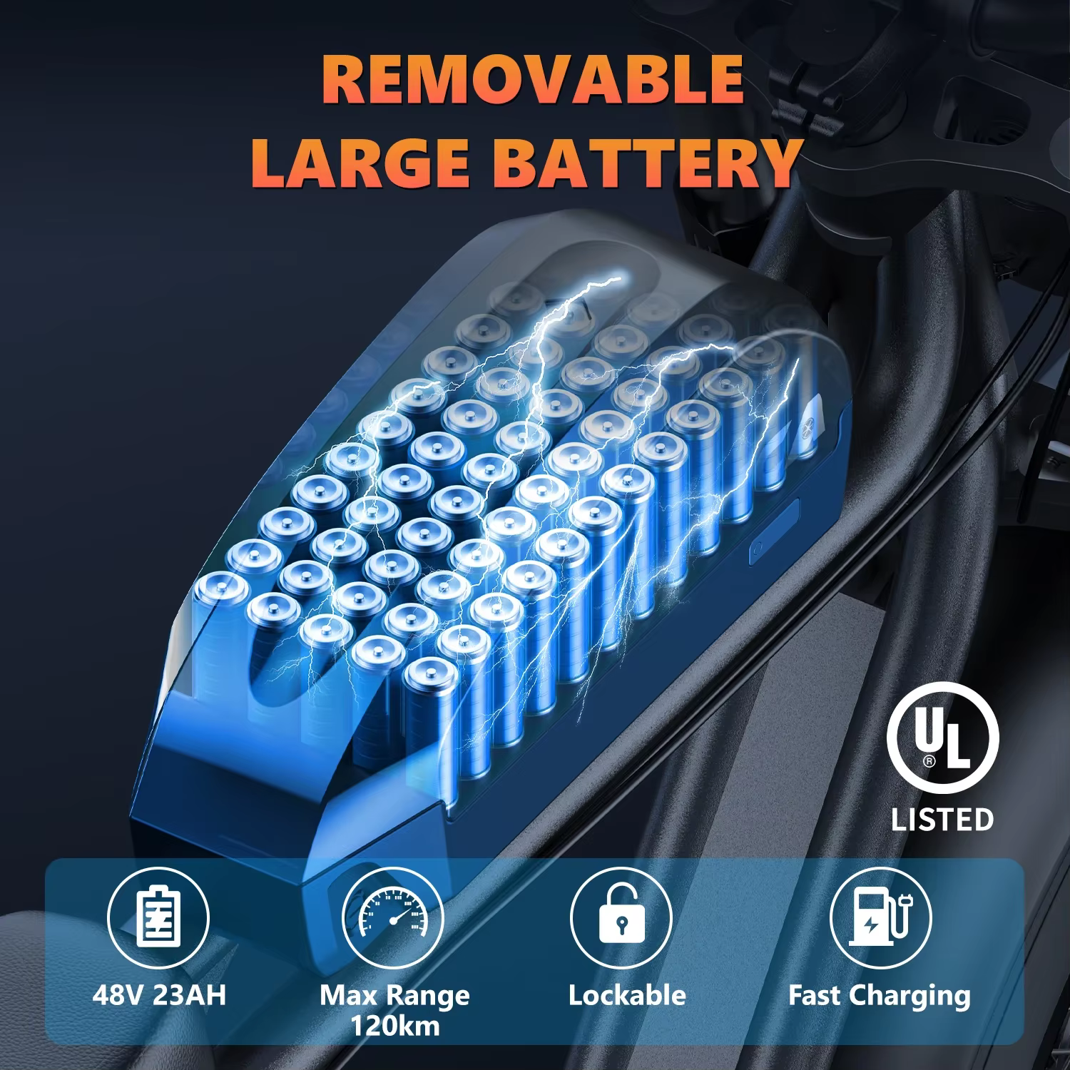 EBIKE nouveau K7 1500W 48V 23Ah batterie 20*4 pouces pneus tout-terrain vitesse maximale 45-50 km/h LCD
