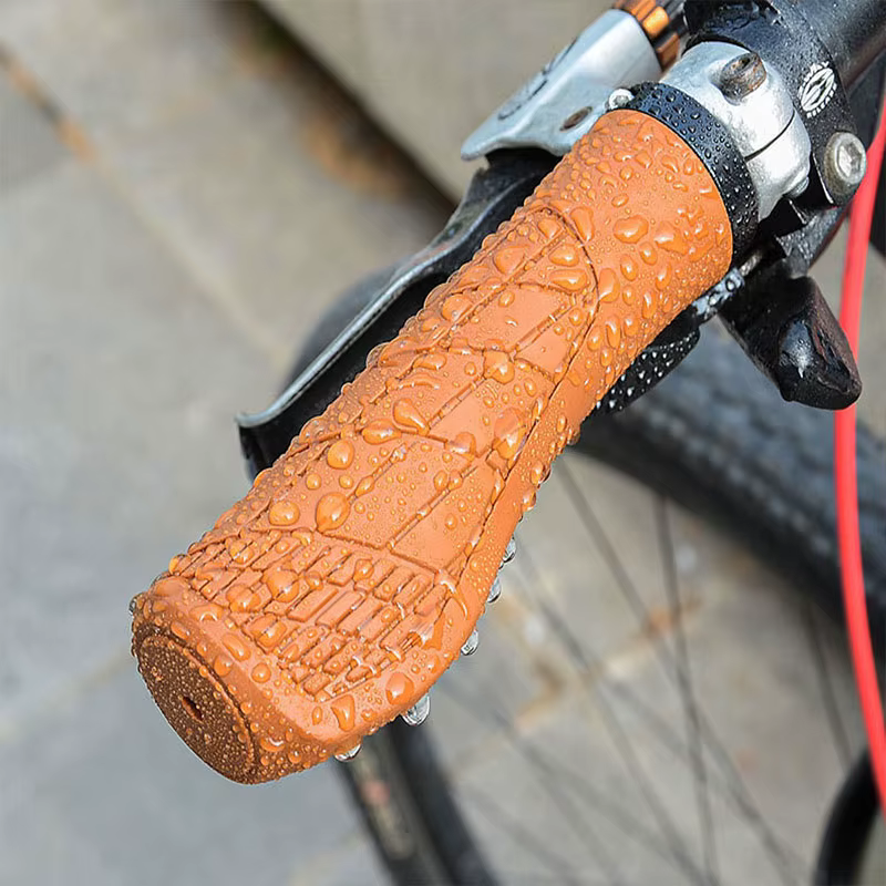 Poignées de vélo VTT guidon anti-dérapant antichoc ergonomique verrouillable