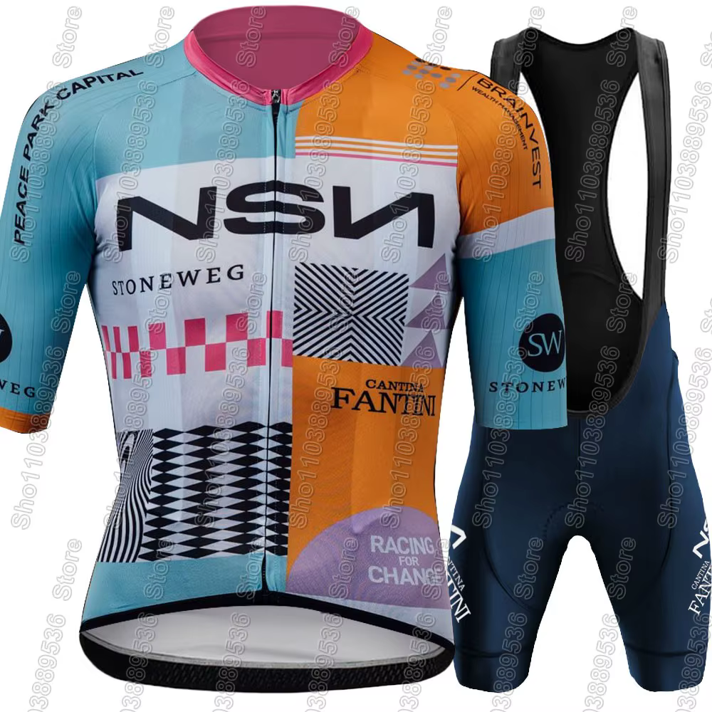 NSN Team 2026 Maillot de cyclisme ensemble été hommes vêtements de vélo chemises