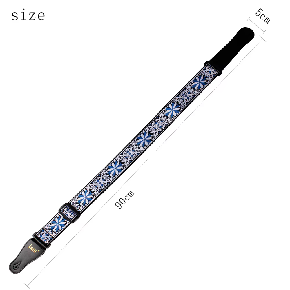 Sangle de guitare brodée, accessoires d'instruments à cordes, basse électrique acoustique, ceinture d'épaule, pièces de musique réglables