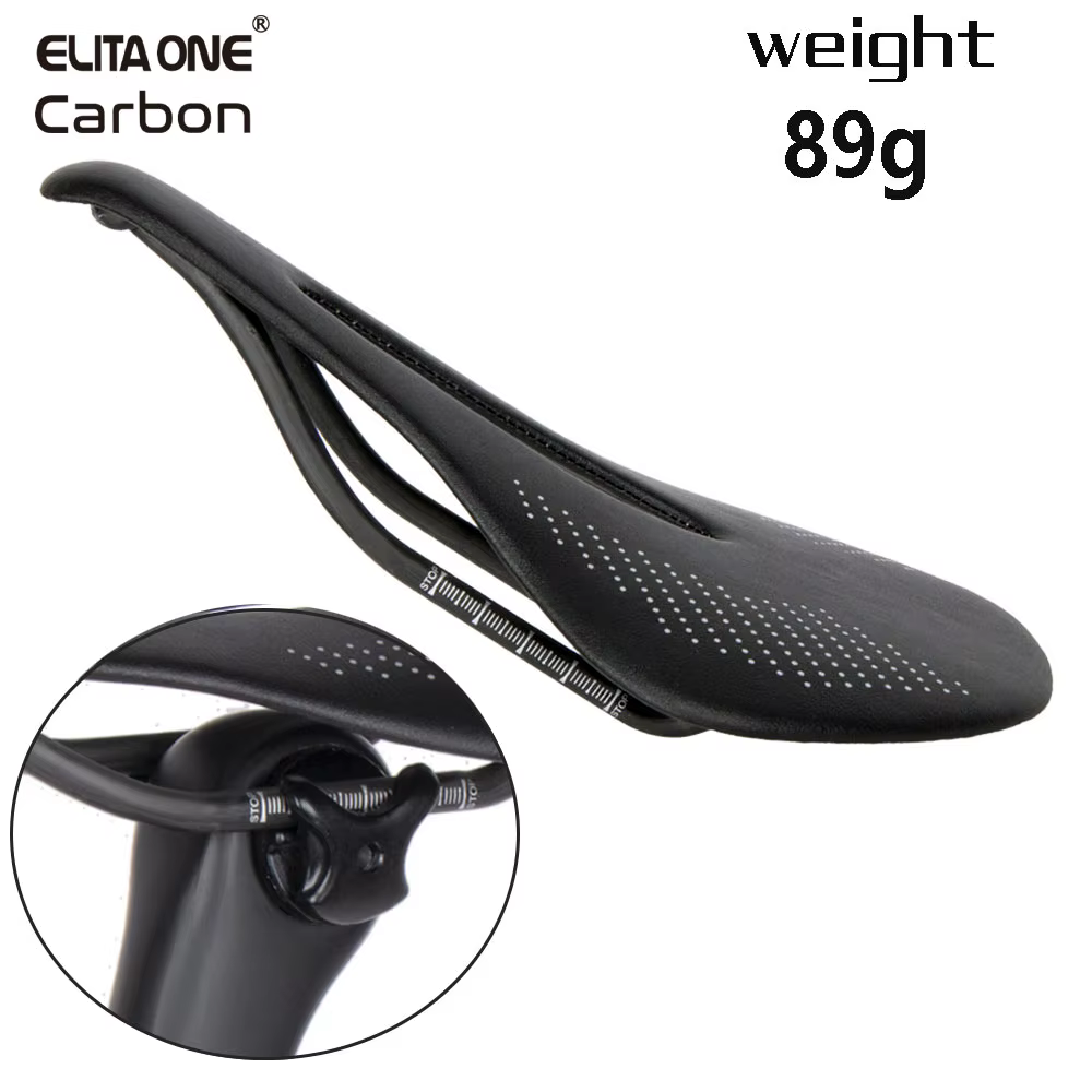 ELITA ONE selle de vélo vtt/route 240*143mm Rails en carbone 7x7mm siège