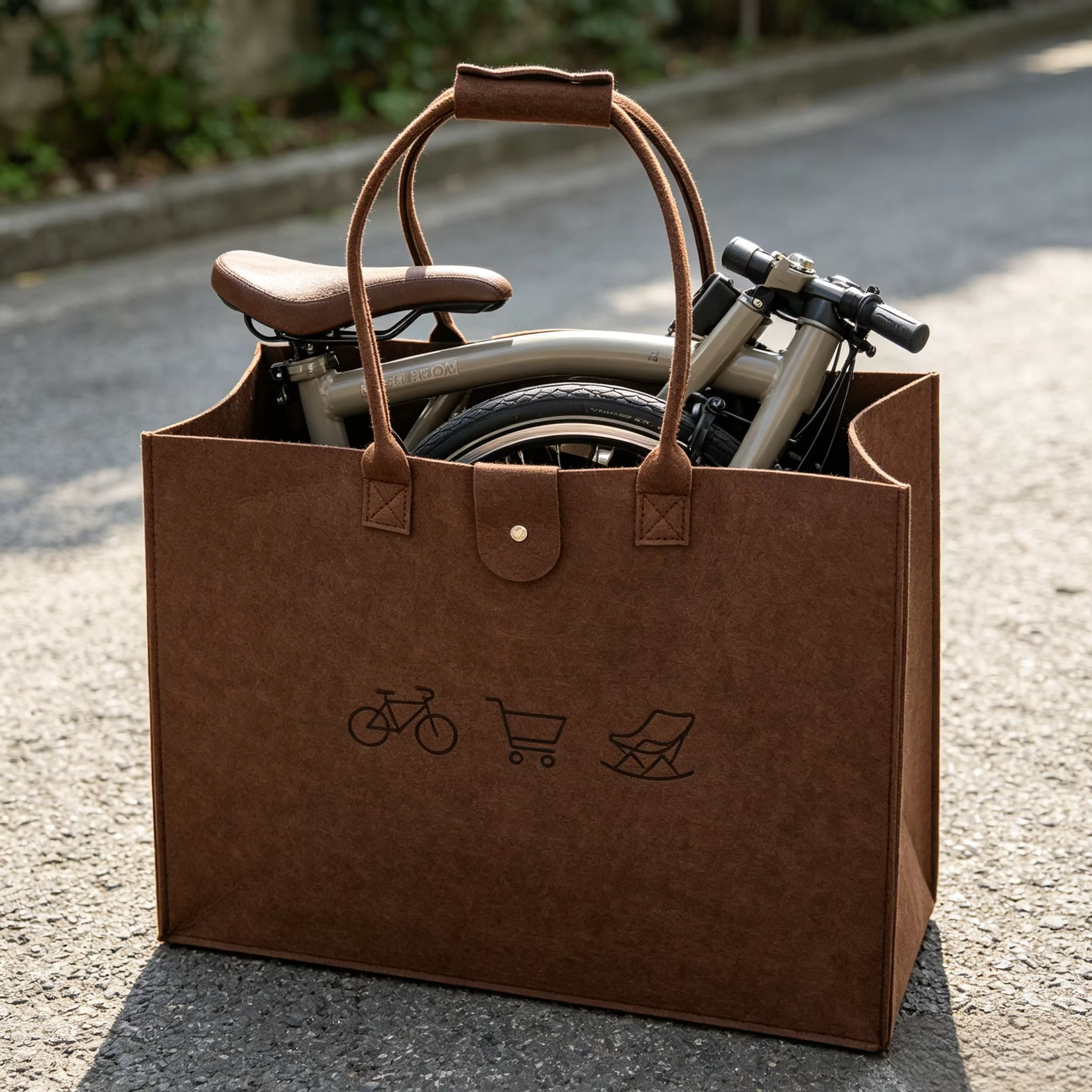 1 pièces sac de rangement de vélo pliable léger à la mode pour Brompton 14-16 pouces pour sac fourre-tout Dahon sac de