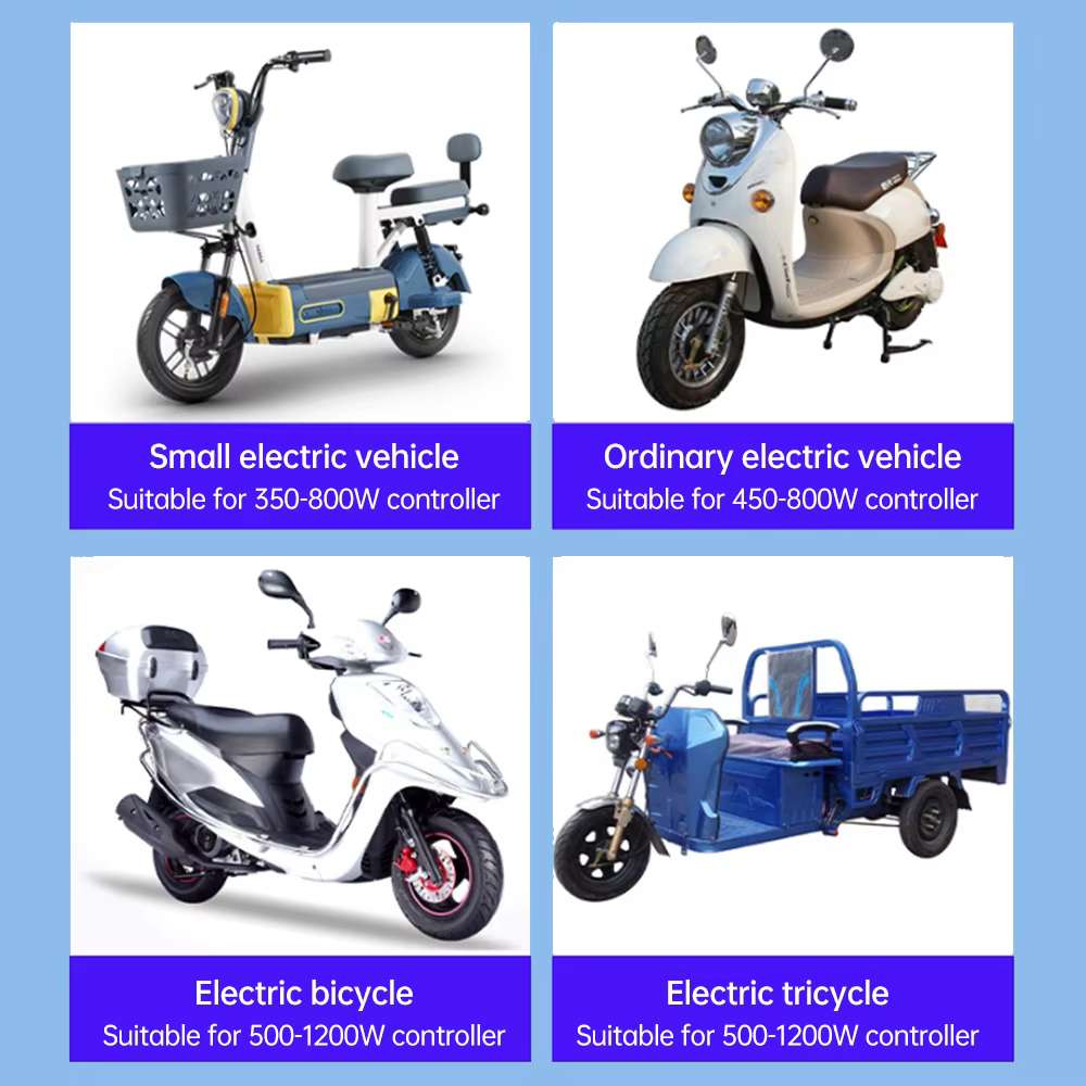 Contrôleur sans balais 48V 60V 72V 1000-1500W pour vélo électrique e-scooter, entraînement double Mode, contrôleur sans balais pour véhicule électrique