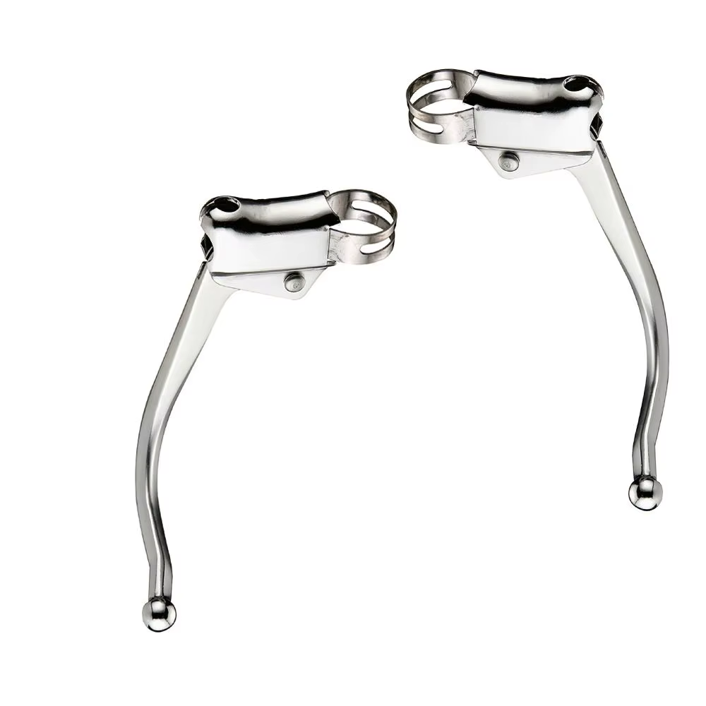1 Paire de Leviers de Frein de Vélo en Acier Inoxydable
