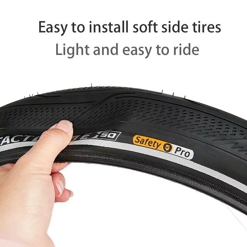 Pneus de vélo Continental Contact Urban 28/29 pouces à talon de fil métallique 40/42/47/50/55-622 180 TPI pour VTT et vélos électriques avec bandes réfléchissantes