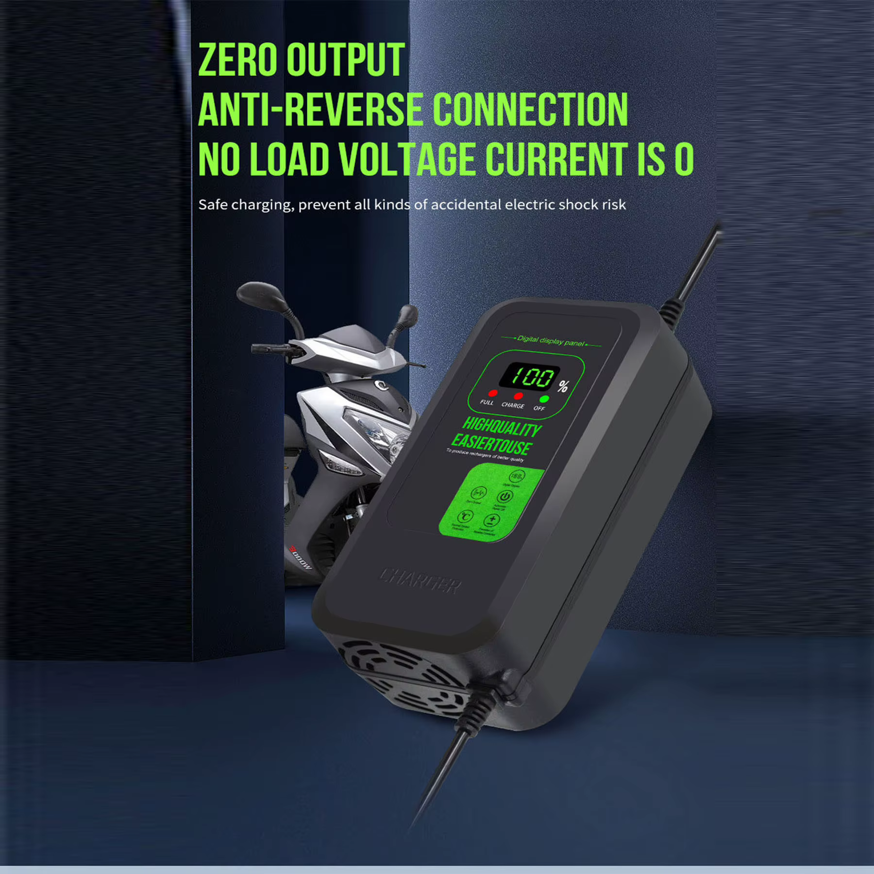 Chargeur de batterie 60V, 20Ah, pour vélos électriques et vélos électriques