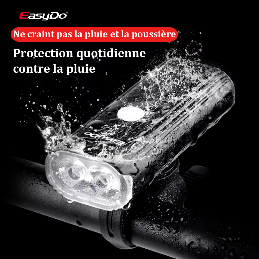 Feu avant de vélo, Rechargeable par USB