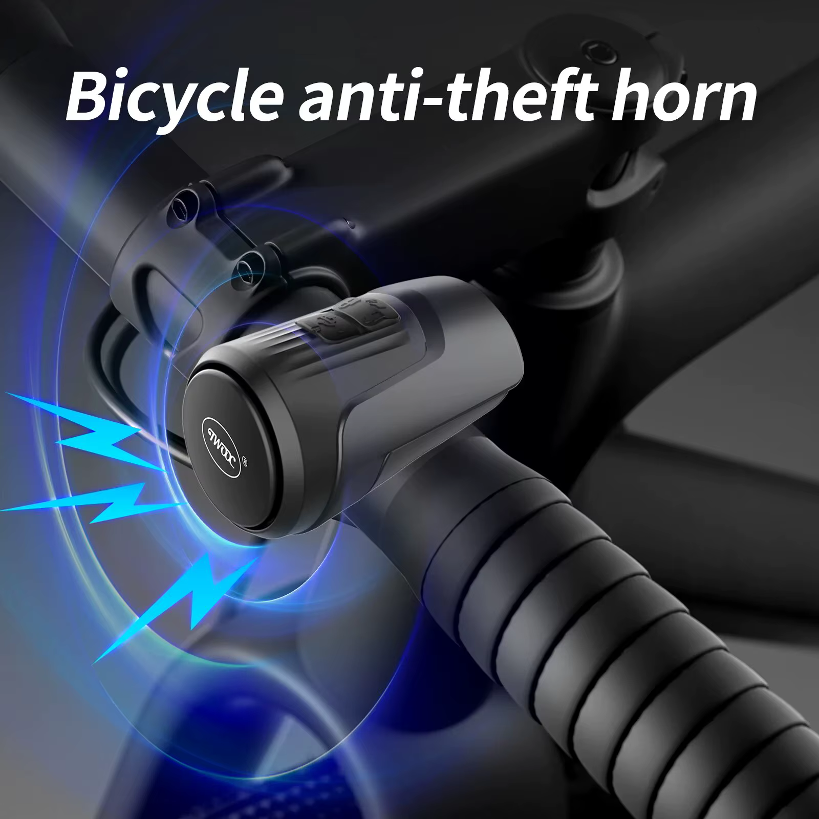 TWOOC 125dB sonnette électronique de vélo klaxon antivol USB Rechargeable adapté aux vélos de route de montagne enfants Scooters