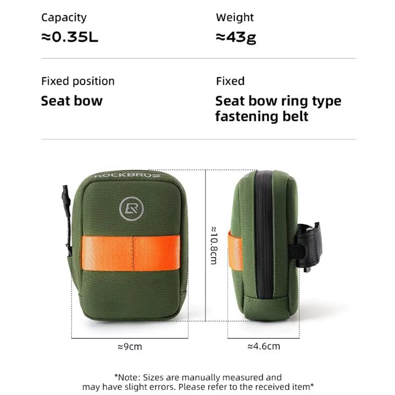 Mini sac de selle de vélo léger